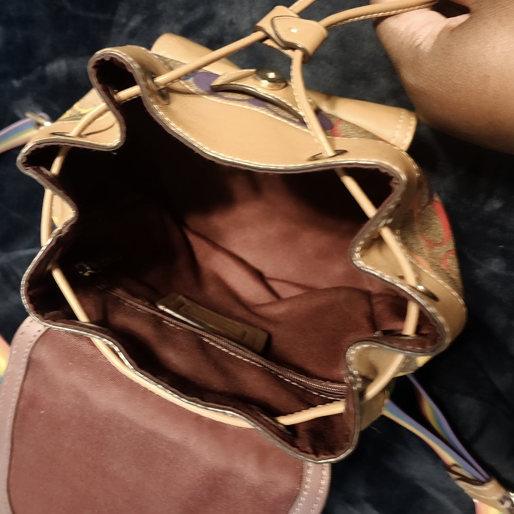 Coach Pennie Backpack 22 In Rainbow - Picture 4 of 8